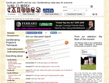 Tablet Screenshot of howtomakecandles.info